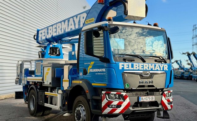 Slide Lkw-Arbeitsbühne F-37 LTK mieten mit Powerlift System