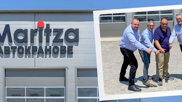 Gruppenfoto bei der Übernahme der Firma Maritza