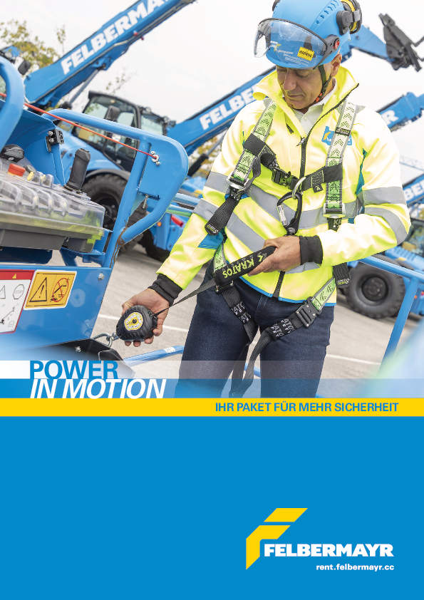 Persönliche Schutzausrüstung für Arbeiten auf Arbeitsbühnen