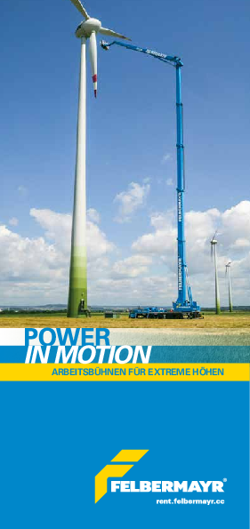 Flyer Grossgeraete für Windkraftanlagen
